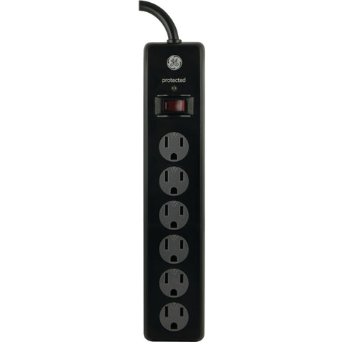 GE(R) 14091 6-Outlet Surge Protector (Black, 6ft Cord)