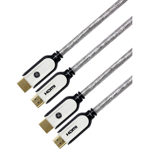 GE(R) 87704 High-Speed HDMI(R) Cable with Ethernet, 6ft, 2 pk