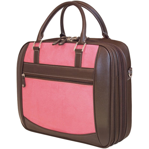 Mobile Edge(R) MESFEBX 16" PC/17" MacBook(R) ScanFast(TM) Element Briefcase (Pink Suede)