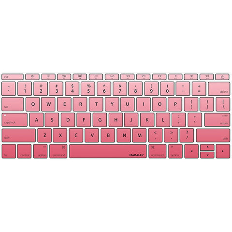 Macally(R) KBGuardMBPKG 12" MacBook(R) 2015 Edition Keyboard Protector (Pink)