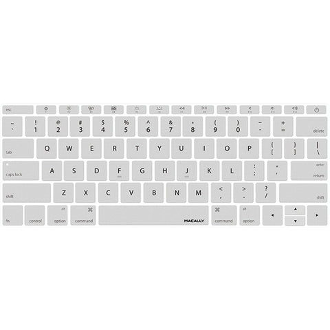 Macally(R) KBGuardMBSL 12" MacBook(R) 2015 Edition Keyboard Protector (Silver)