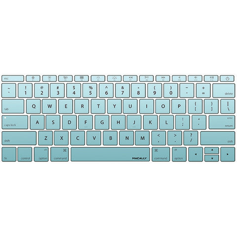 Macally(R) KBGuardMBTLG 12" MacBook(R) 2015 Edition Keyboard Protector (Teal)