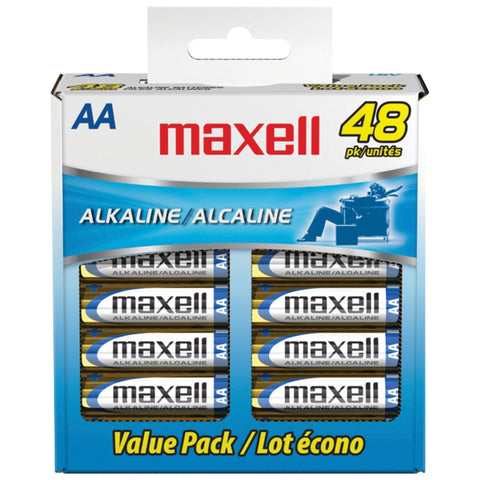 Maxell(R) 723443 - LR648B Alkaline Batteries (AA; 48 pk; Box)