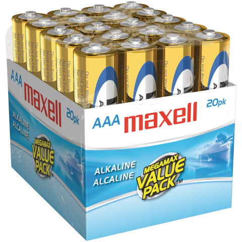 Maxell(R) 723849 - LR0320MP Alkaline Batteries (AAA; 20 pk; Brick)