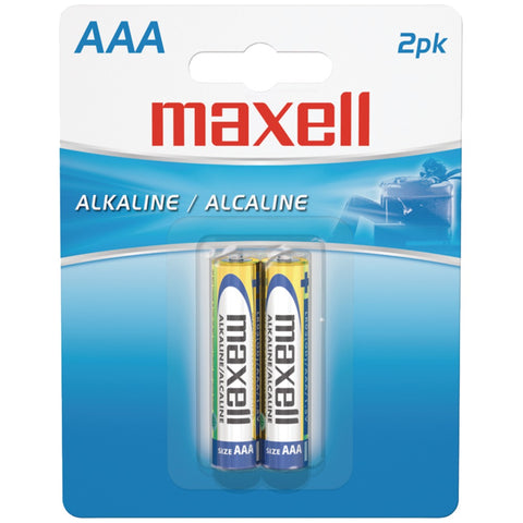Maxell(R) 723807 - LR032BP Alkaline Batteries (AAA; 2 pk; Carded)