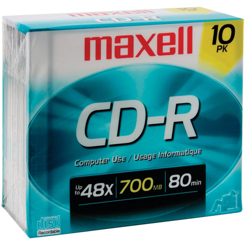 Maxell(R) 622860/648210 700MB 80-Minute CD-Rs (10 pk)