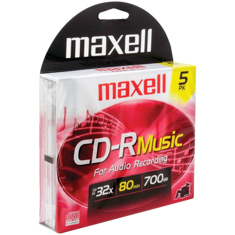 Maxell(R) 625132 80-Minute Music CD-Rs (5 pk)