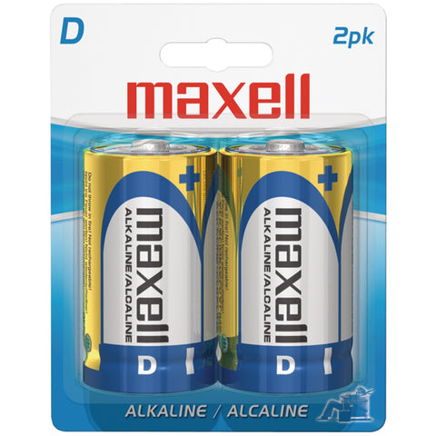 Maxell(R) 723020 - LR202BP Alkaline Batteries (D; 2 pk; Carded)