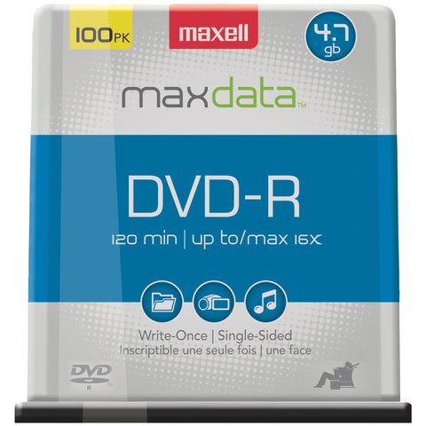 Maxell(R) 638014 4.7GB 120-Minute DVD-Rs (100-ct)