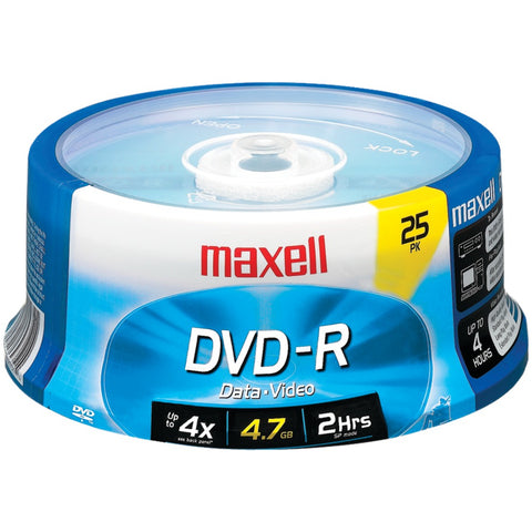 Maxell(R) 638010 4.7GB 120-Minute DVD-Rs (25-ct Spindle)