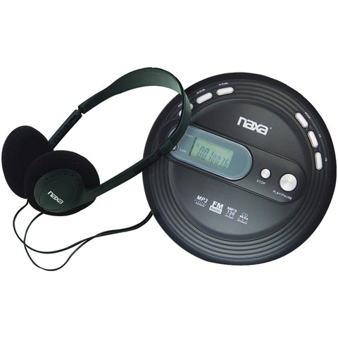 Naxa(R) NPC330 Slim Personal CD/MP3 Player with FM Radio