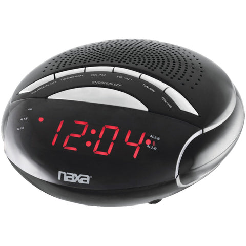 Naxa(R) NRC170 Digital Alarm Clock with AM/FM Radio
