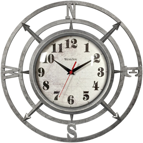 Westclox(R) 32021C 14" Round Compass Wall Clock