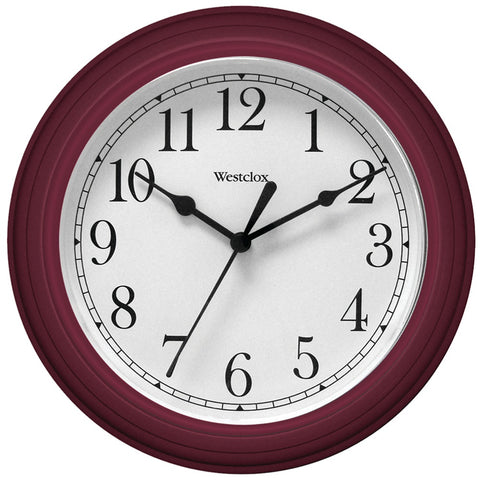 Westclox(R) 46983 9" Decorative Wall Clock (Red)