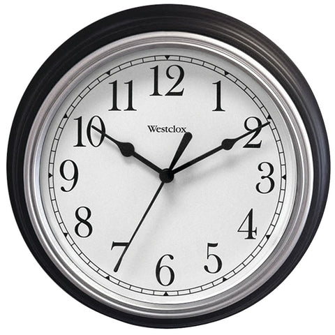 Westclox(R) 46991A 9" Decorative Wall Clock (Black)