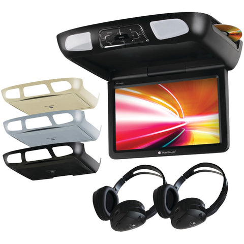 Planet Audio(R) P11.2ES 11.2" Ceiling-Mount TFT DVD Player with Built-in IR Transmitter, FM Modulator & 3 Color Housings