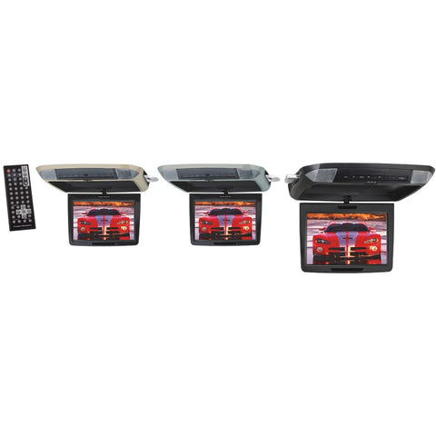 Power Acoustik(R) PMD-112CMX 11.2" Widescreen Ceiling-Mount Monitor with DVD Player, IR Transmitter & Interchangeable Skins