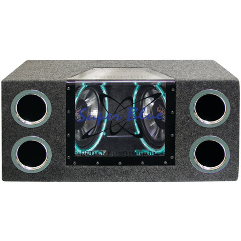 Pyramid(R) Car Audio BNPS102 Dual Bandpass System with Neon Accent Lighting (10", 1,000 Watts)