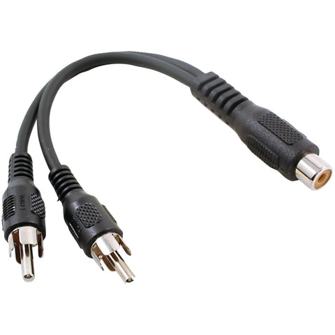 RCA(R) AH201R RCA Y-Adapter (1 Female to 2 Males)