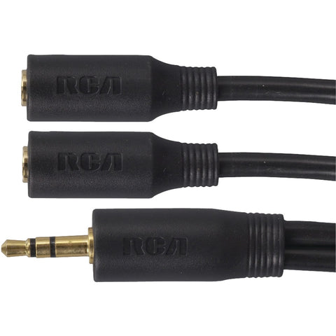 RCA(R) AH26R 3.5mm MP3 Y-Adapter Cable (6")