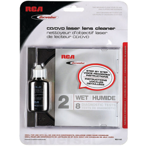 Discwasher(R) RD1142 CD/DVD Laser Lens Cleaners (2-Brush; Wet)
