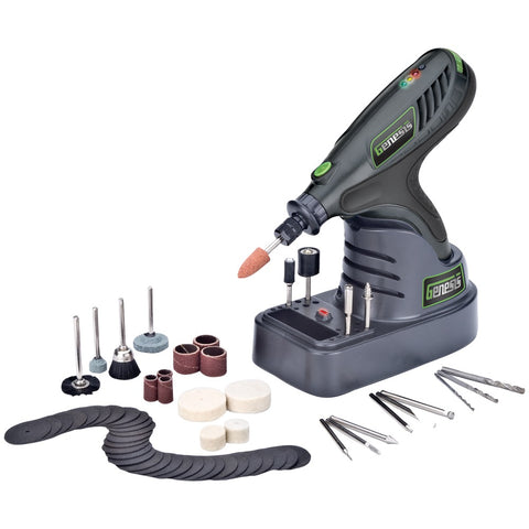 Genesis(TM) GLHT72-65 7.2-Volt Cordless Li-Ion Hobby Tool with 65-Accessories Kit