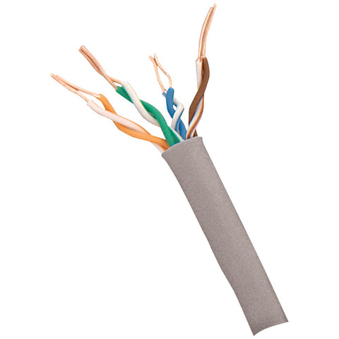 Steren(R) 300-789GY 550MHz CAT-6 UTP UL CMR Cable, 1,000ft (Gray)