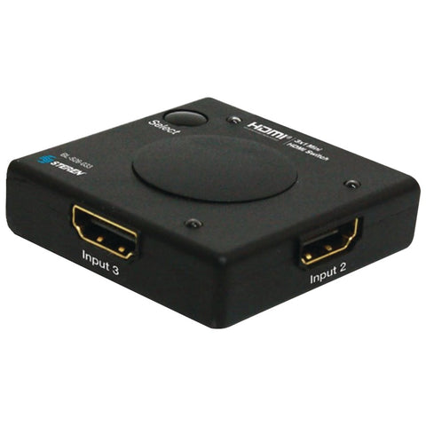 Steren(R) BL-526-033 HDMI(R) 3 x 1 Mini Switcher