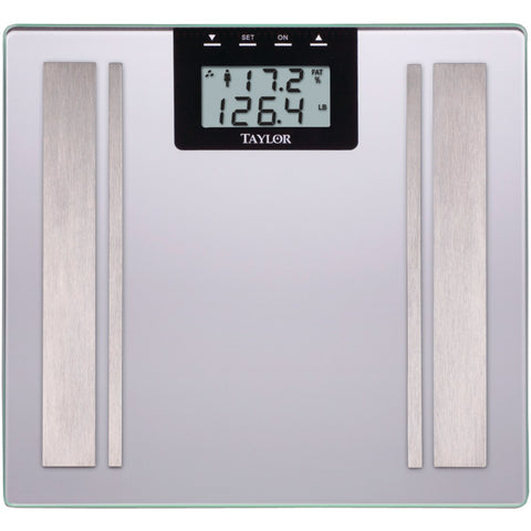 Taylor(R) Precision Products 57364102F Body Fat Digital Scale (Silver)