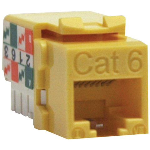 Tripp Lite(R) N238-001-YW CAT-6/CAT-5E 110-Style Punch-down Keystone Jack (Yellow)