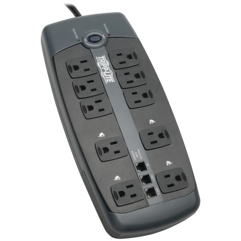 Tripp Lite(R) TLP1008TEL 10-Outlet Surge Protector with Telephone Protection (without Coaxial Protection)