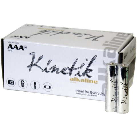 Kinetik(R) 53313 AAA Alkaline Batteries, 50 pk