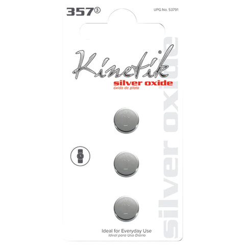 Kinetik(R) 53791 Watch Batteries (357, 3 pk)