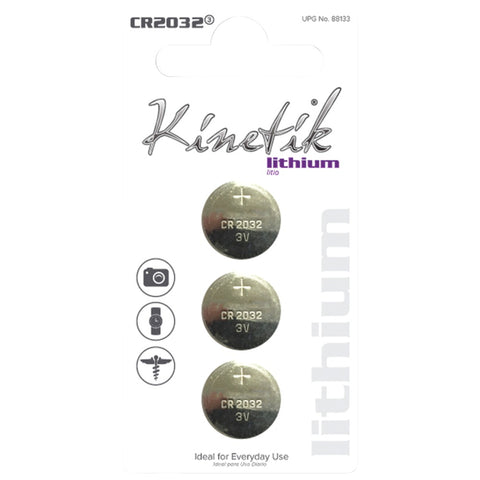 Kinetik(R) 88134 Lithium Batteries (CR2032, 3 pk)