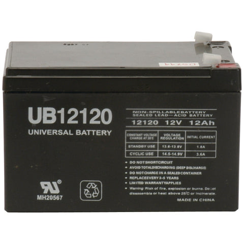 UPG(TM) 85971/D5744 Sealed Lead Acid Battery (12V; 12Ah; .187 Tab Terminals; UB12120)
