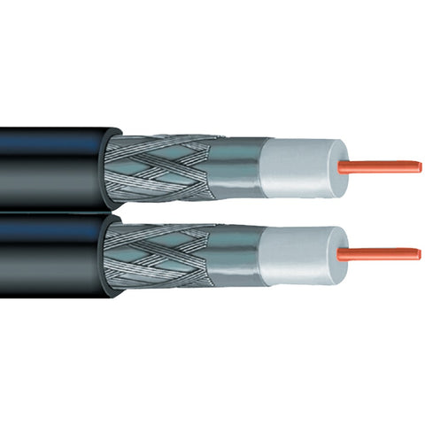 Vextra(R) V2621/500 Dual RG6 Solid Copper Coaxial Cable, 500ft