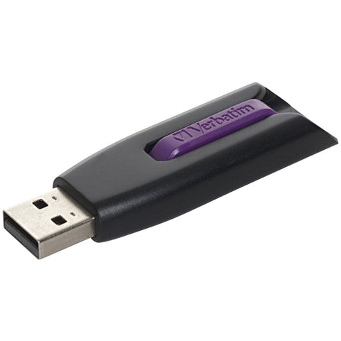 Verbatim(R) 49180 16GB SuperSpeed USB 3.0 Store 'n' Go(R) V3 USB Drive (Violet)