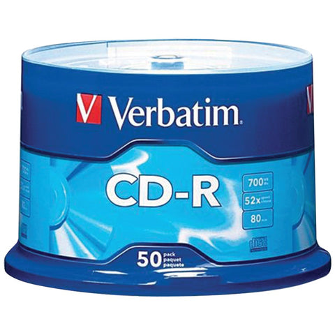 Verbatim(R) 94691 700MB 80-Minute 52x CD-Rs (50-ct Spindle)