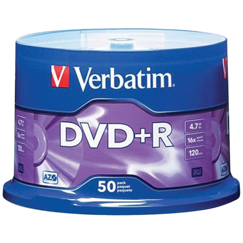 Verbatim(R) 95037 4.7GB DVD+Rs (50-ct Spindle)