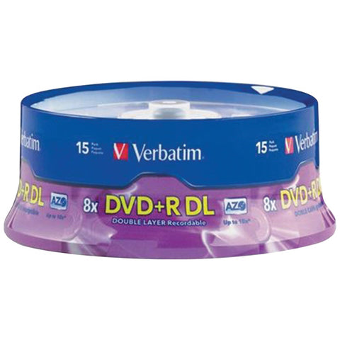 Verbatim(R) 95484 8.5GB Dual-Layer DVD+Rs (15-ct Spindle)