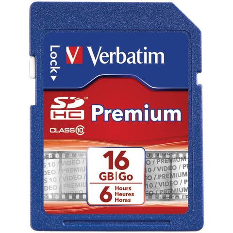 Verbatim(R) 96808 Class 10 SDHC(TM) Card (16GB)