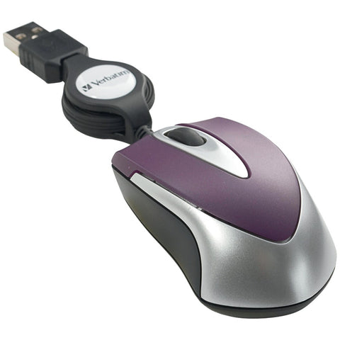 Verbatim(R) 97253 Optical Mini Travel Mouse (Purple)