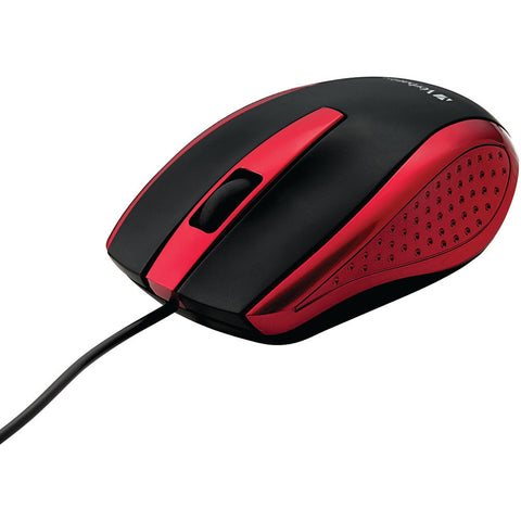 Verbatim(R) 99742 Corded Notebook Optical Mouse (Red)