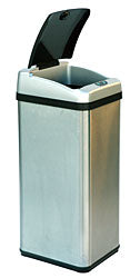 iTouchless 13 Gallon Square Extra-Wide Opening Touchless Trash Can RX