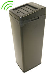 iTouchless 14 Gal. Automatic Black Steel Touchless Trash Can SX