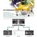 L6058W 2.4G 4CH 6Axis RC 3D Roll Quadcopter Mini Pocket Drone WiFi Camera FPV