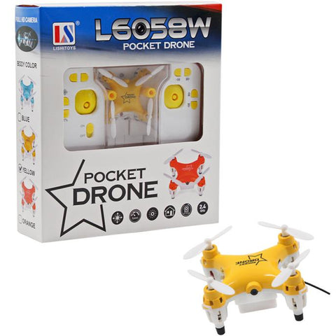 L6058W 2.4G 4CH 6Axis RC 3D Roll Quadcopter Mini Pocket Drone WiFi Camera FPV