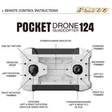 FQ777-124 Micro Pocket Drone 4CH 6Axis Gyro Switchable Controller