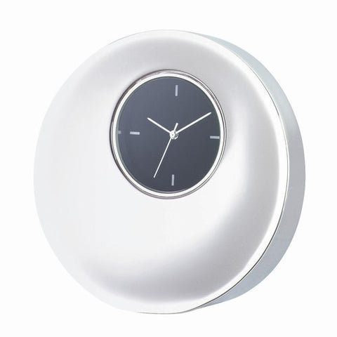Silver Round Table Desk Clock