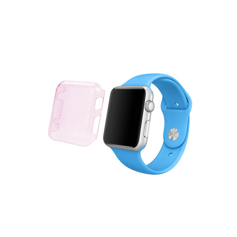 REIKO 42MM IWATCH CLEAR SCREEN PROTECTOR IN PINK